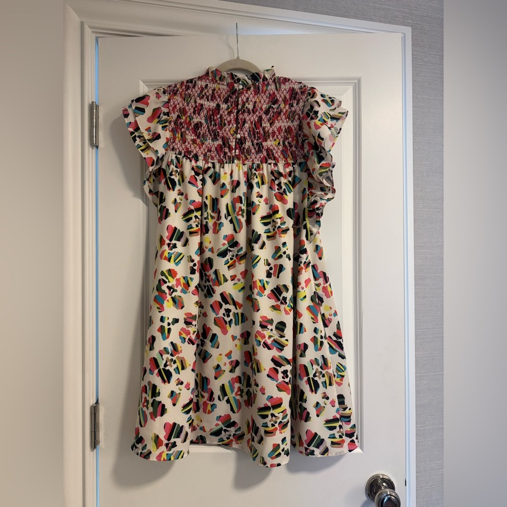 CROSBY by Mollie Burch Multicolor Ruffle Sleeve Dress - Picture 7 of 7